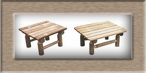 Table basse exterieure bois