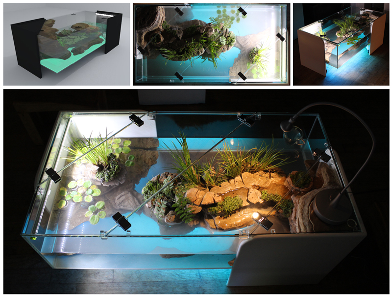 Filtre aquarium table basse