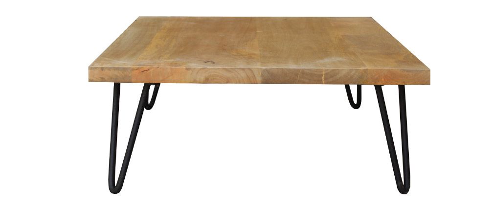 Pied de table basse en bois