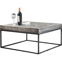 Table basse en bois grise