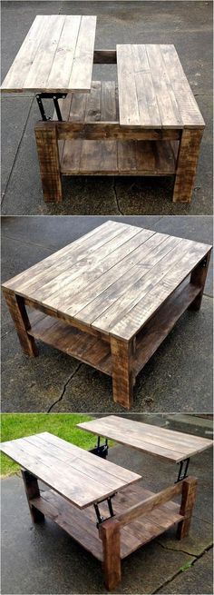Table basse bois ingénieuse