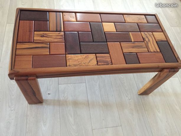 Table basse en bois de guyane
