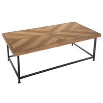 Table basse bois modernisé