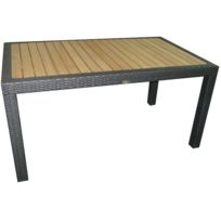Table basse en bois relookée
