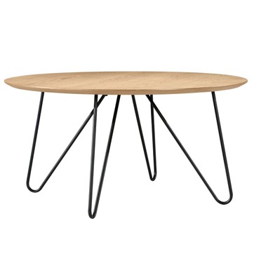 Table ronde basse en bois