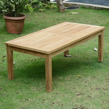 Table basse lombok bois rectangle en teck massif