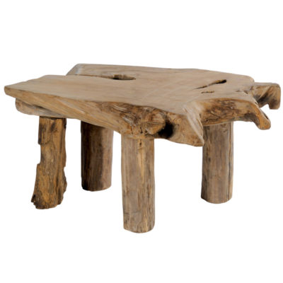 Petite table basse bois naturel