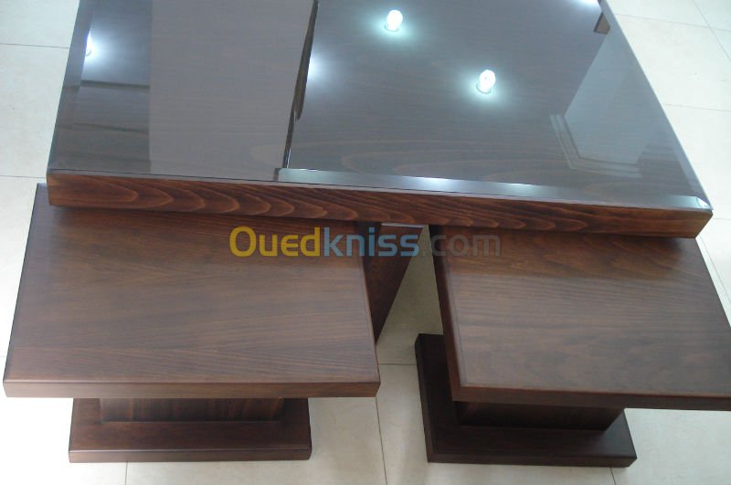 Table basse bois ouedkniss