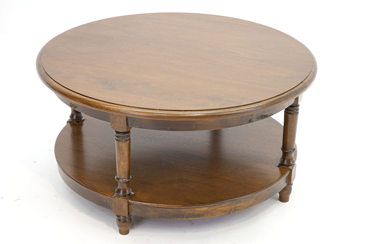 Table basse bois ronde ancienne