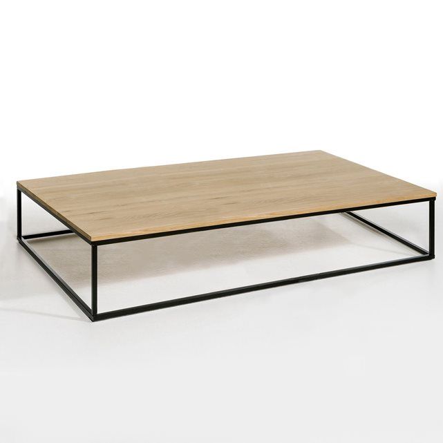 Table basse contemporaine bois clair