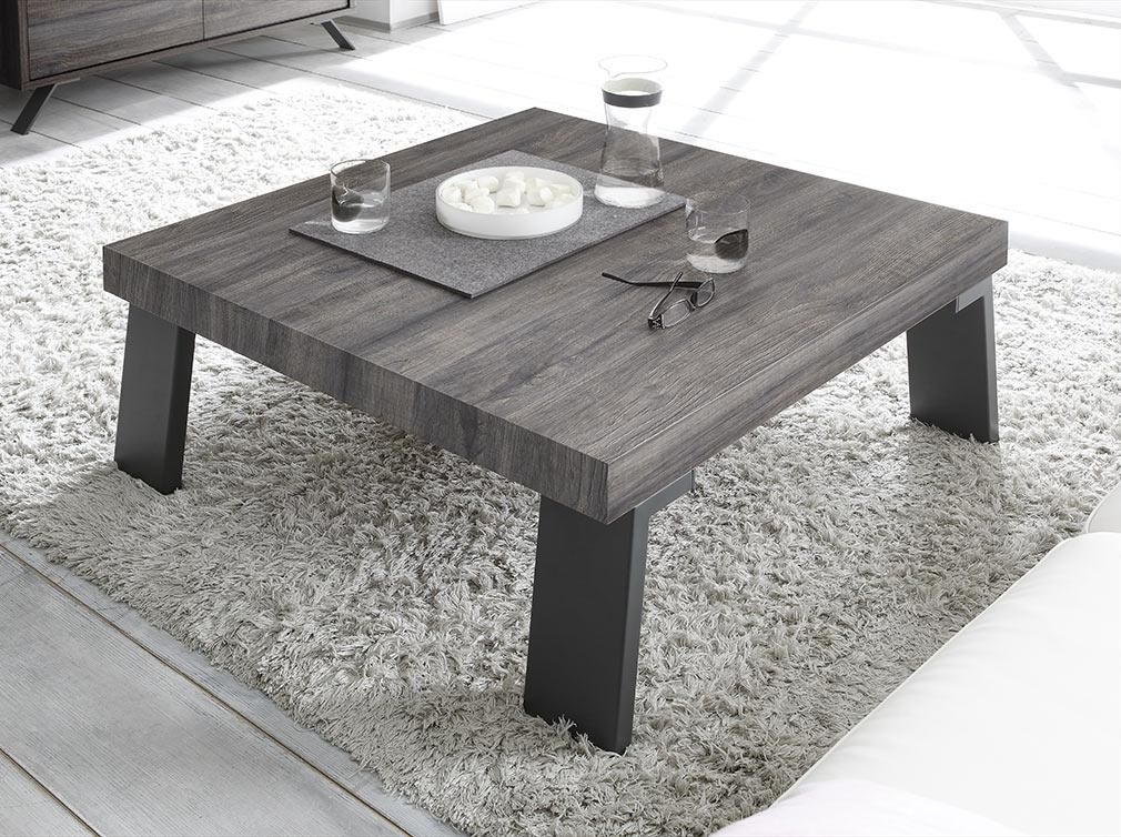 Table basse moderne bois et fer