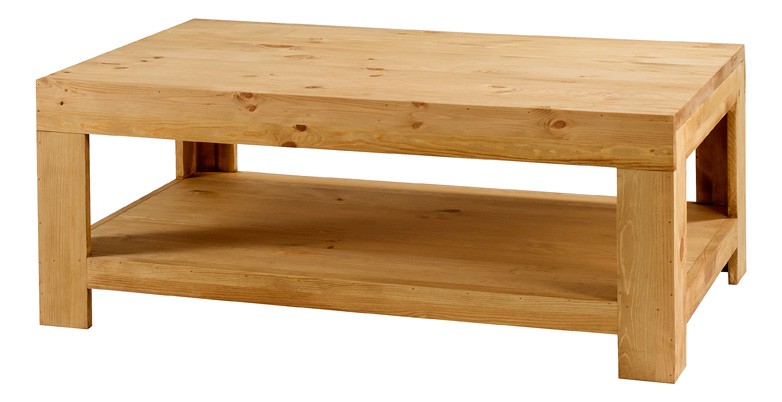 Table basse bois chalet