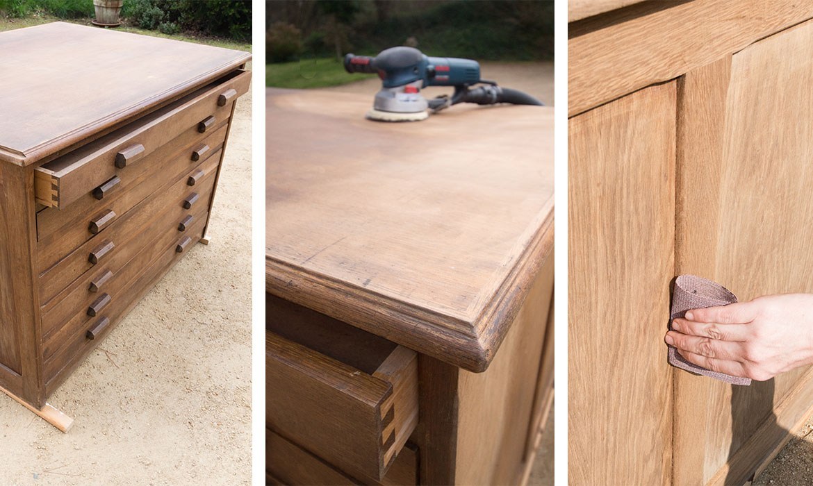Comment poncer une table basse en bois