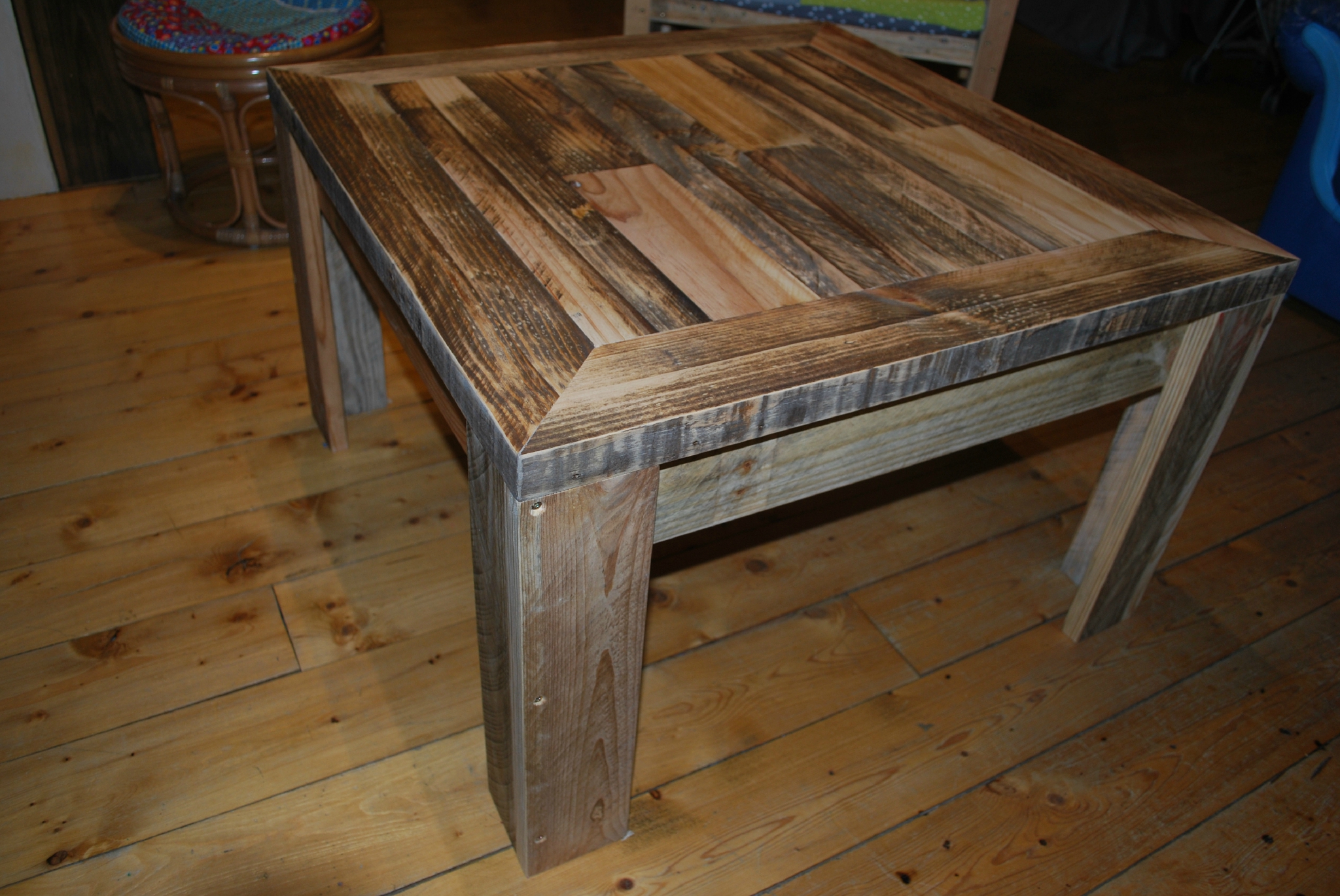 Plan d'une table basse en bois