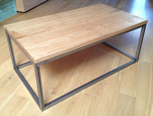 Fabriquer une table basse bois métal