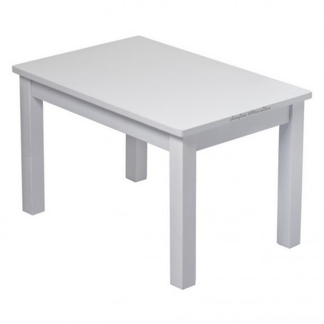 Table basse en bois massif gris