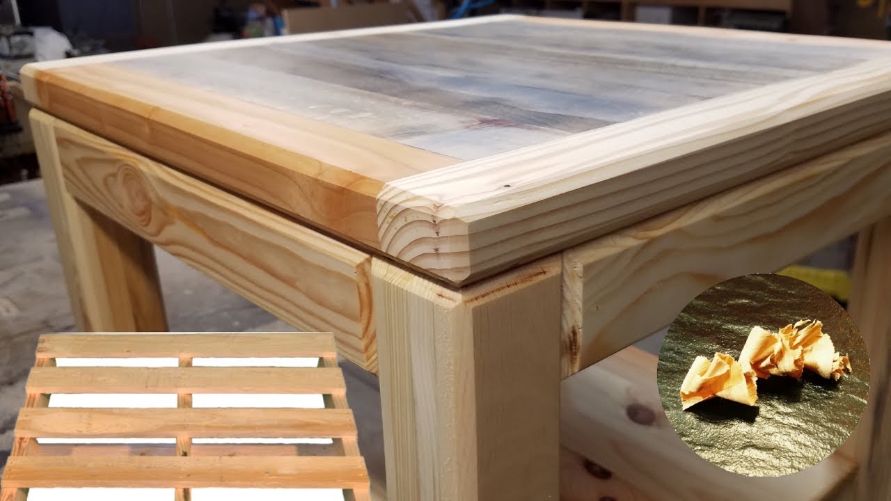 Construction d'une table basse en bois