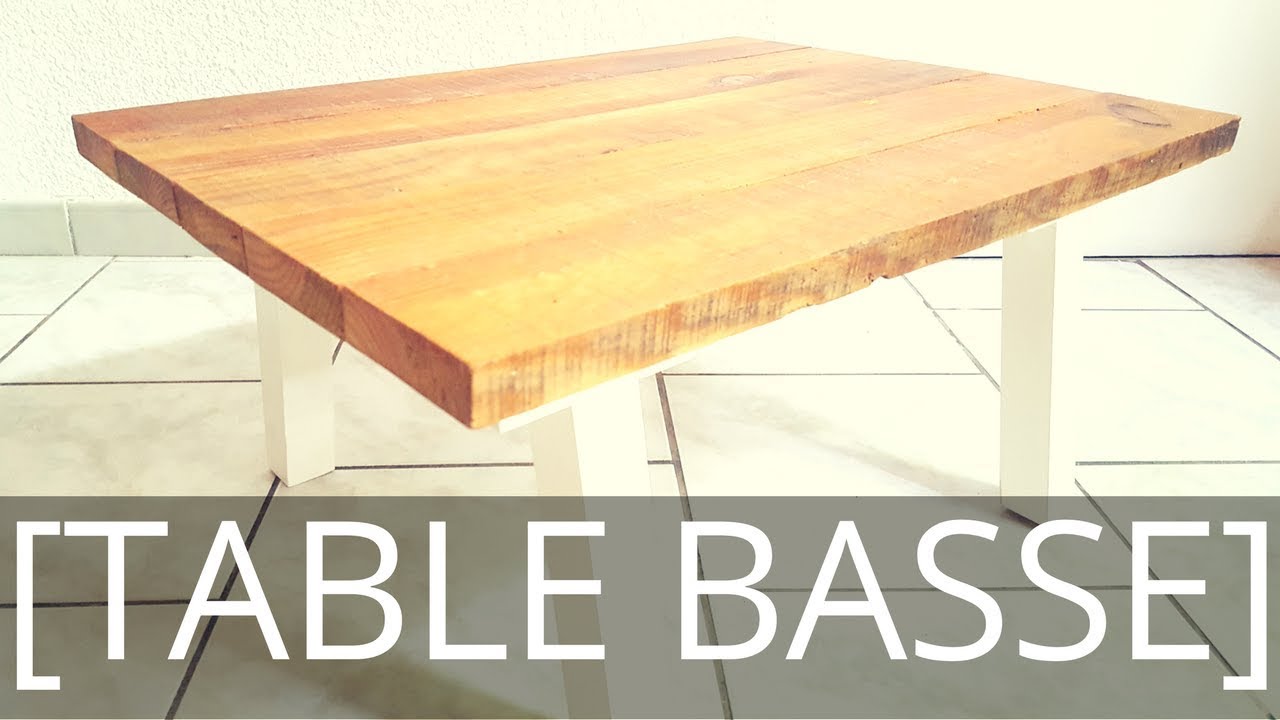 Faire une table basse de jardin en bois
