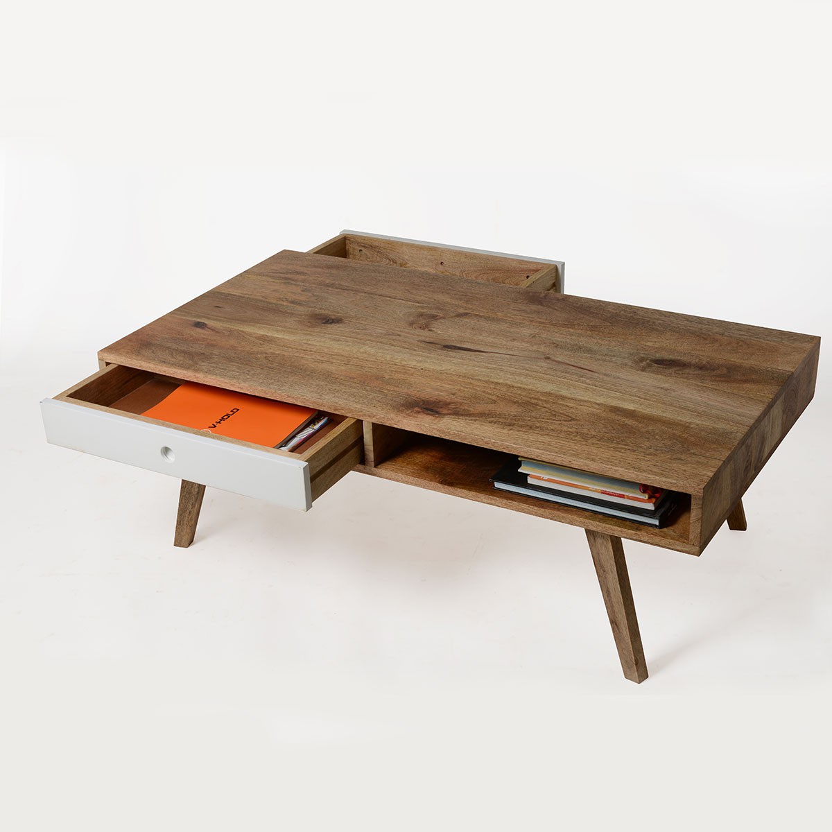 Table basse en bois massif discount