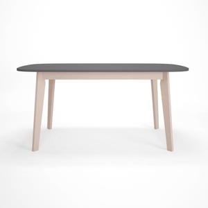 Table ronde basse scandinave extensible