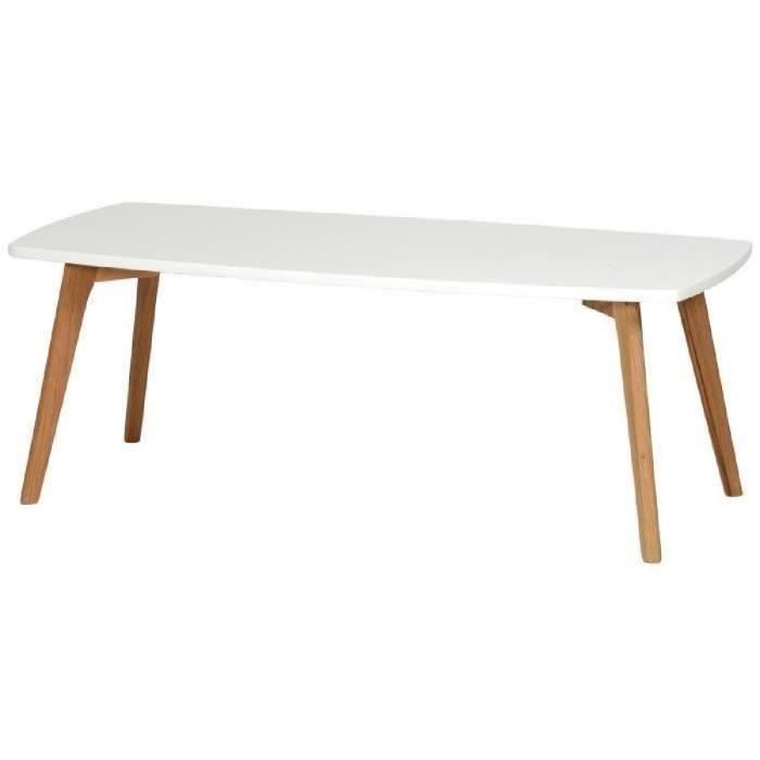 Table basse scandinave laquee