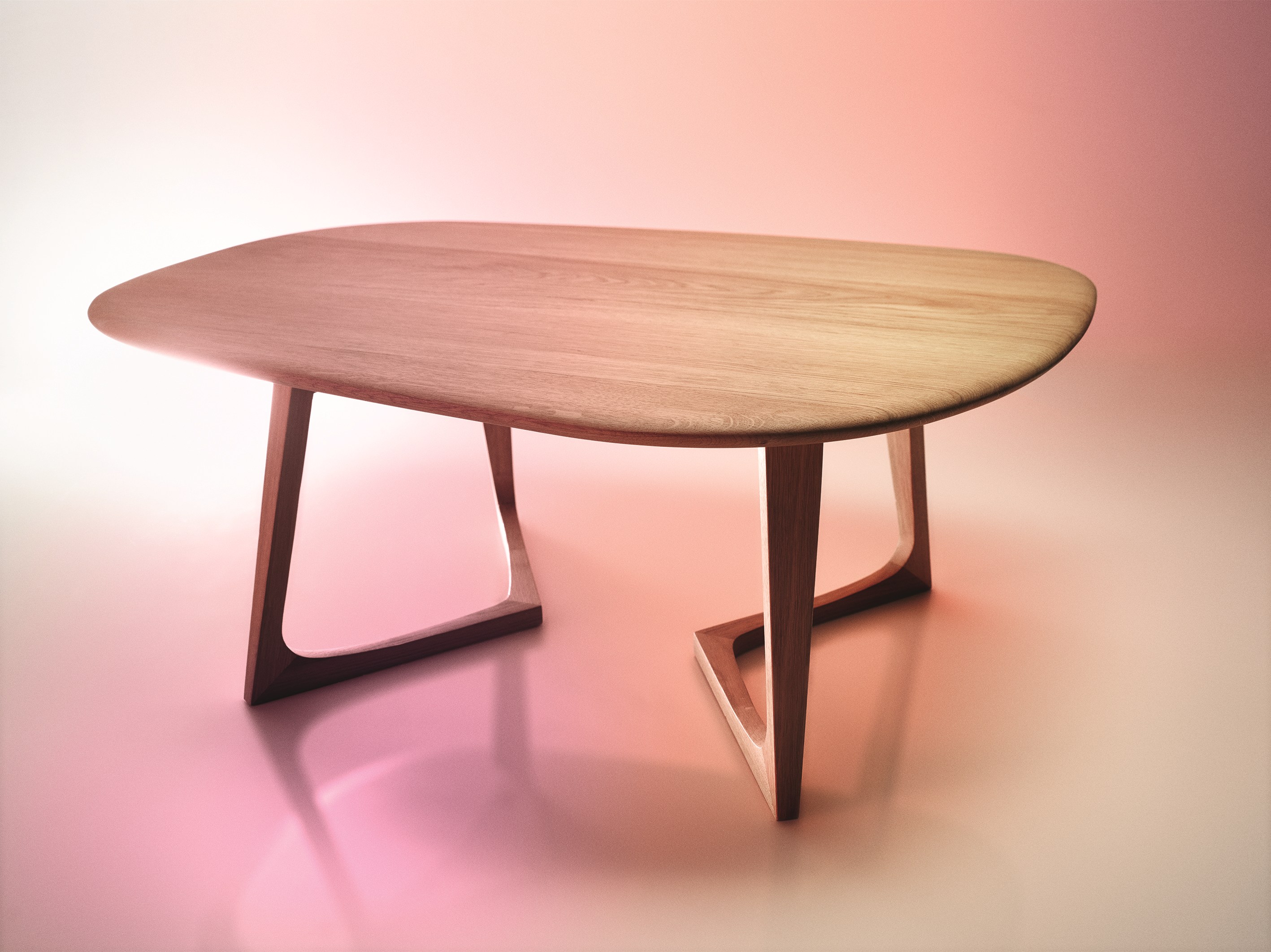 Table basse ovale en bois meilleur prix