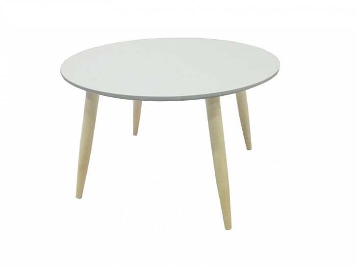 Table basse bois flotté blanc