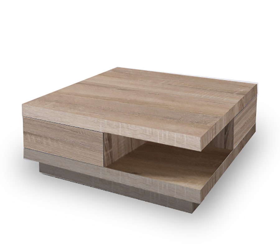 Table basse en bois carree