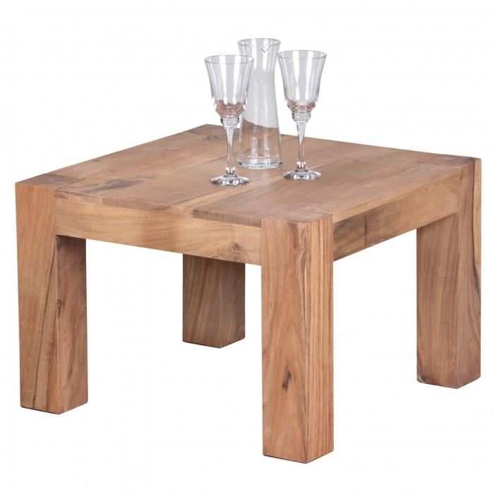 Table basse bois carrée 60x60
