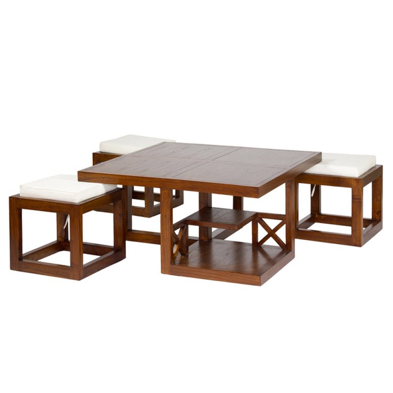 Table basse bois 90 cm