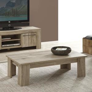 Table basse bois clair taupe