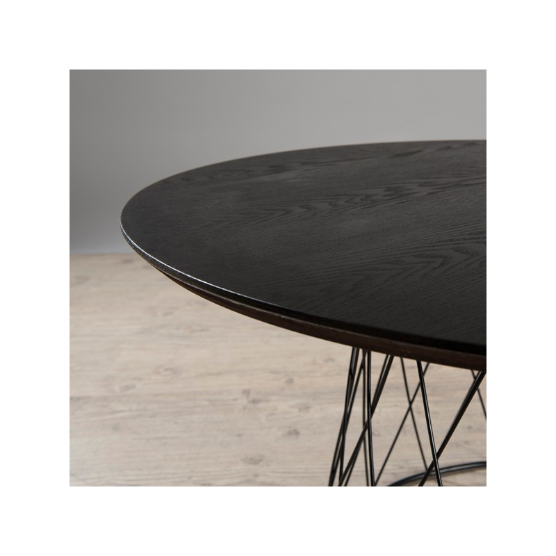 Table basse bois pied central