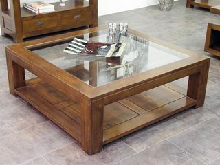 Table basse bois 140x80