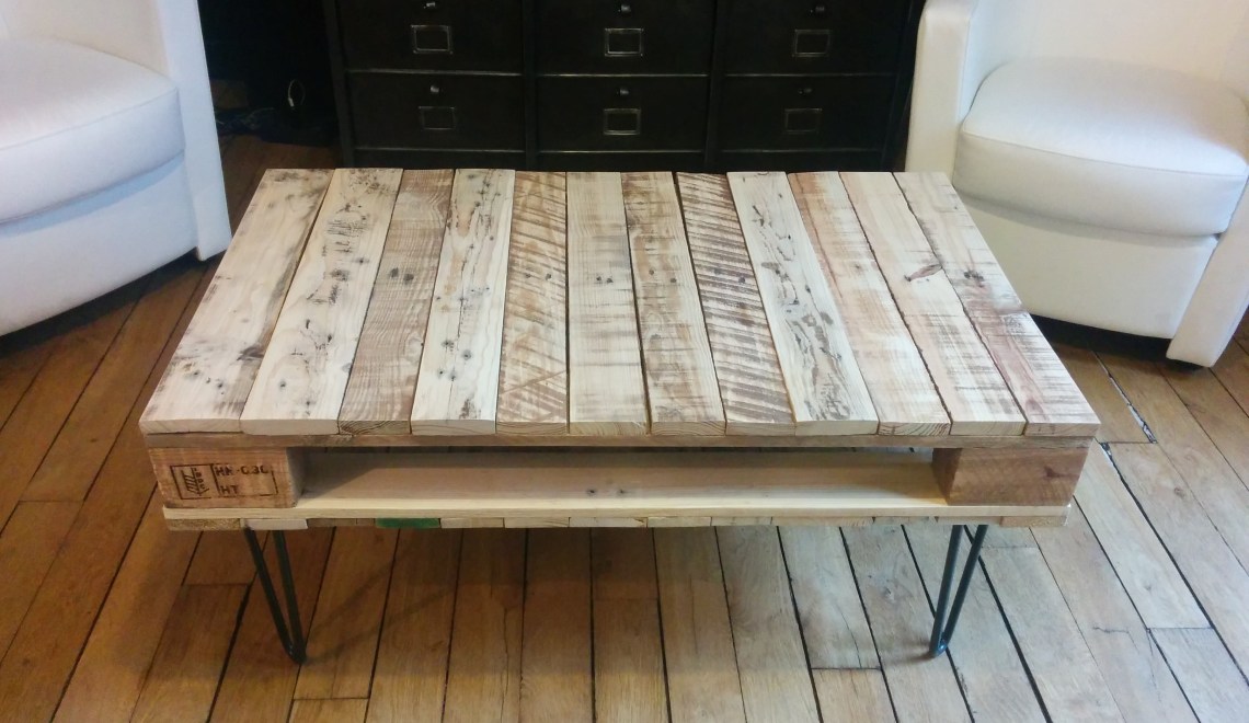 Table basse en palettes bois