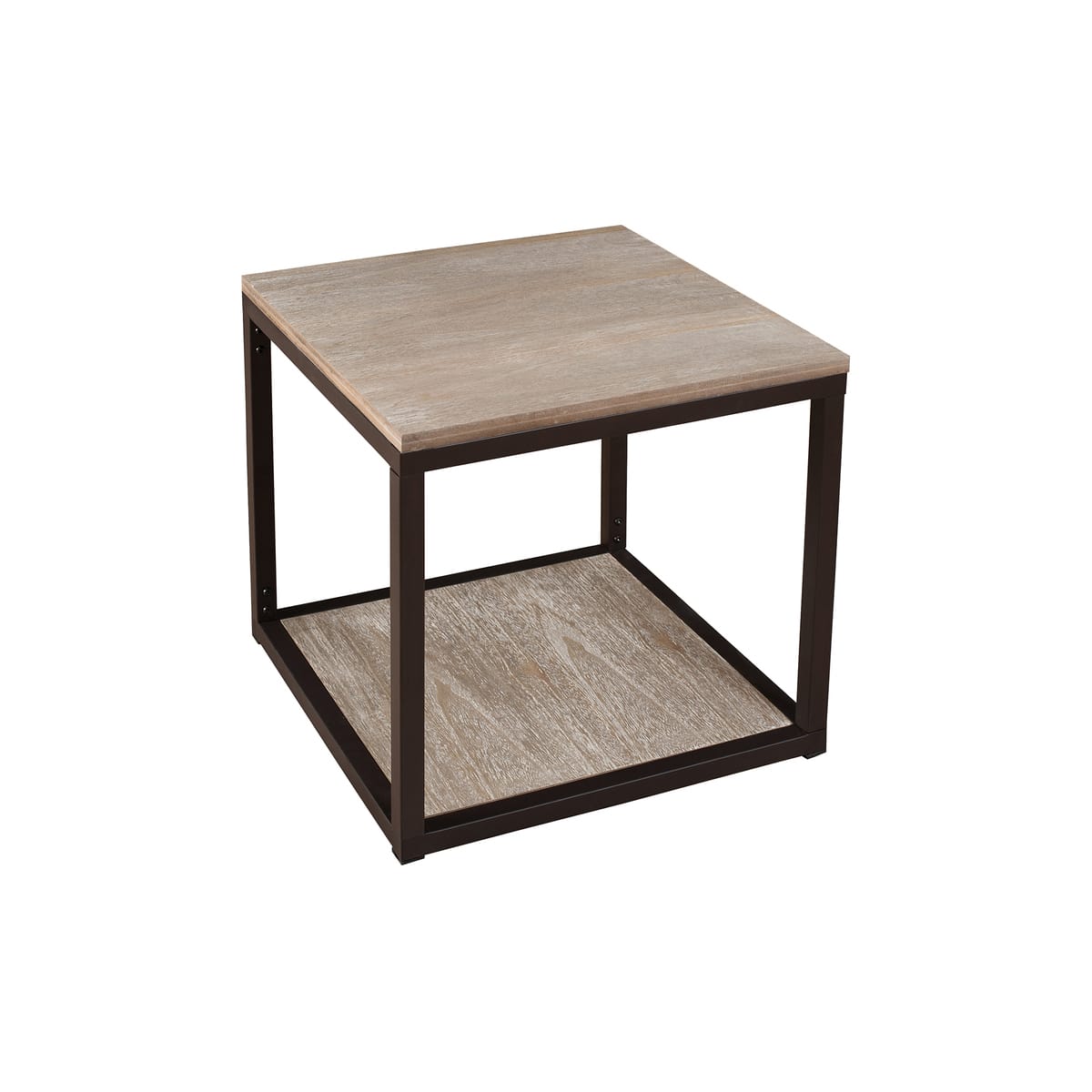 Twist table basse vintage en bois et métal