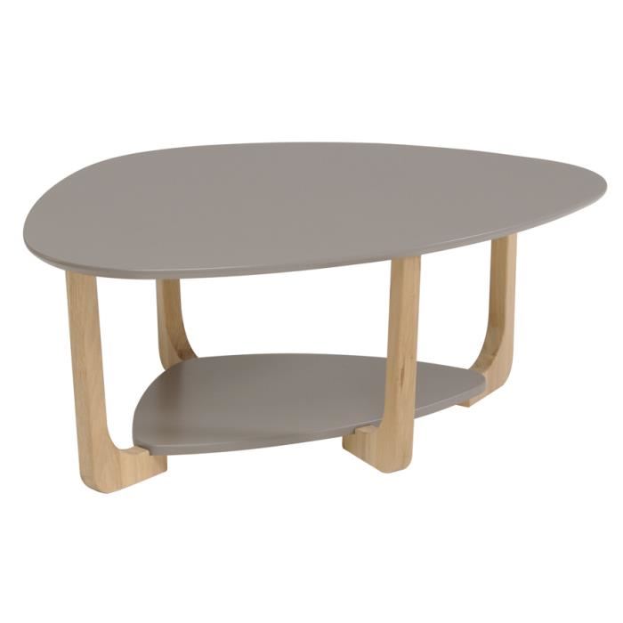 Table basse en bois ovale pas cher