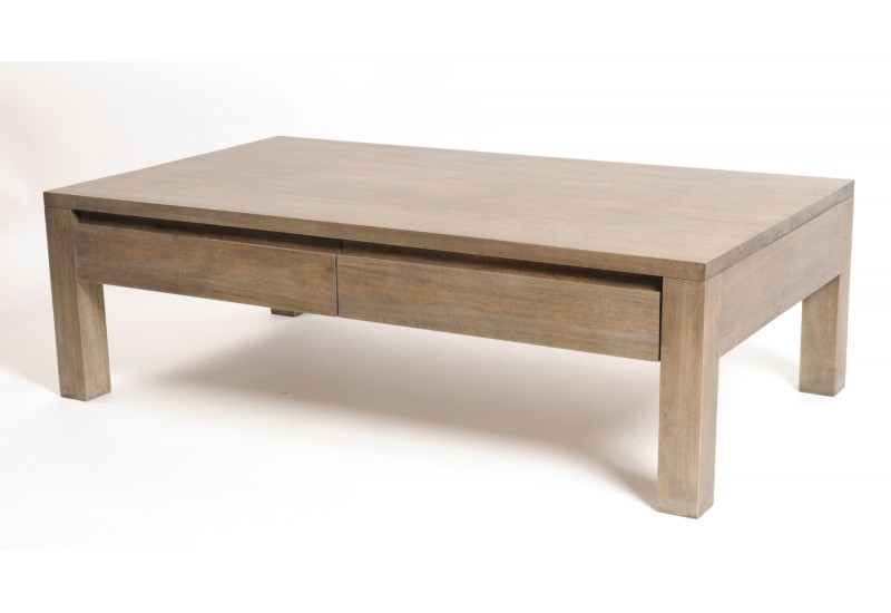 Table basse pas cher en bois avec tiroir