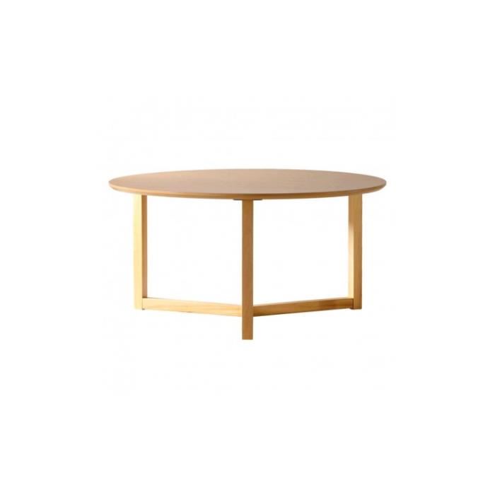 Table basse bois clair ronde