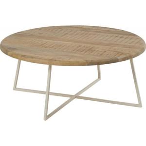 Table basse bois brute ronde