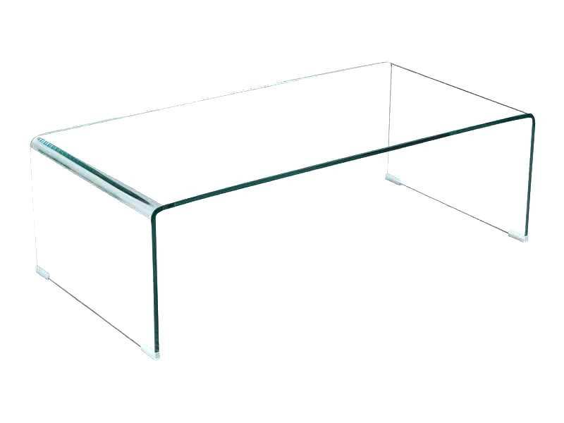 Table basse transparente scandinave