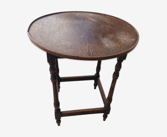 Table basse ronde bois 4 pieds